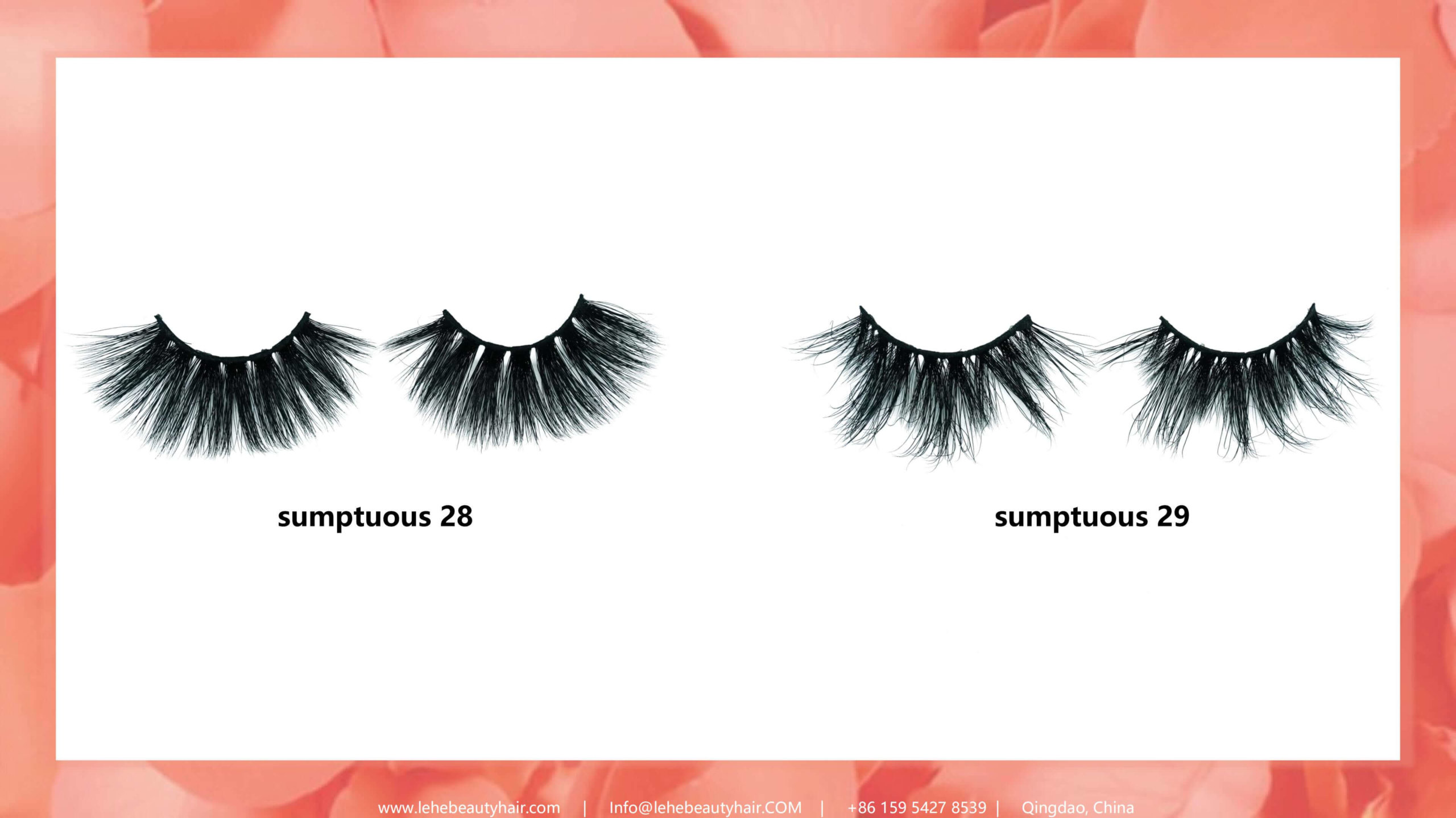 WHOLESALE MINK LASHE CATALOG SUMPTUOUS SERIES 25MM LASHES_